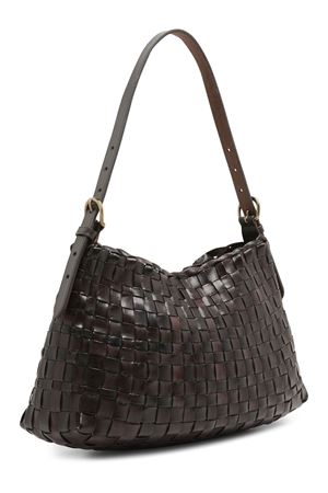 Dark Brown Hobo Salvage Shoulder Bag DRAGON DIFFUSION | 8170DARKBROWN